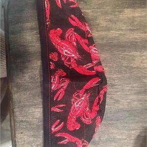 Red Lobster Print Scrub cap